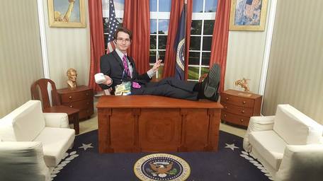 Picture of me in a mini Oval Office at the 2016 RNC in Cleveland, Ohio, USA.
